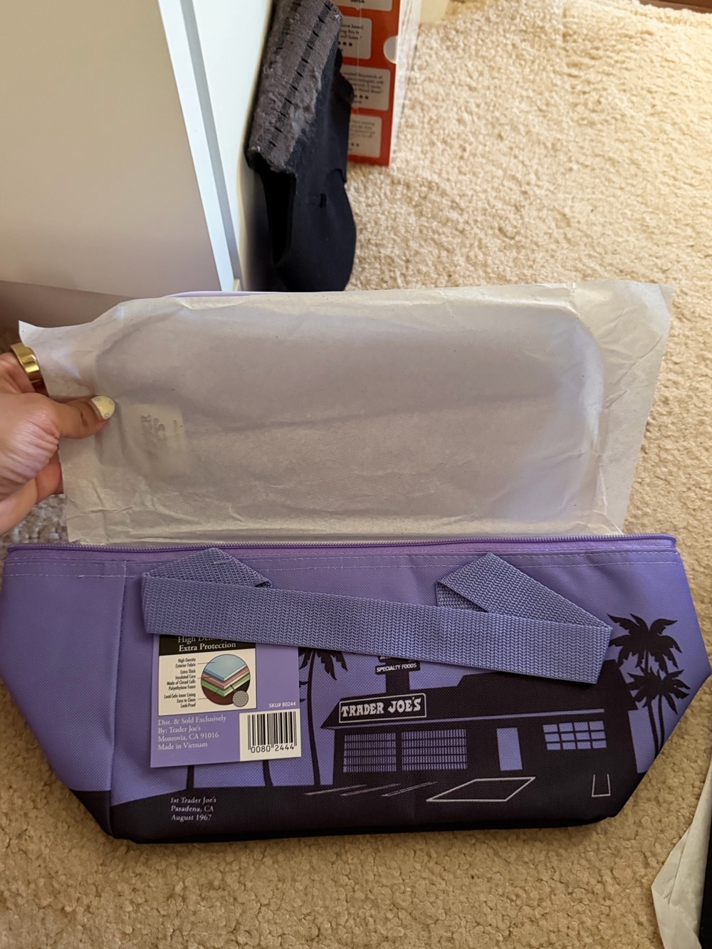 Purple Trader Joe’s Insulated Bag (PURPLE)